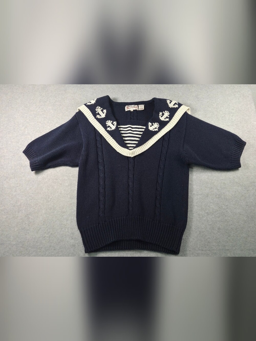 vintage Bechamel nautical sailor sweater Size Medium